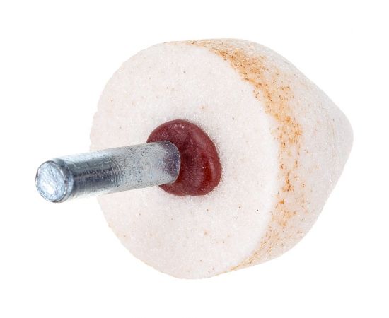 Головка абразивная с хвостовиком EW(ГК) 32x40x6 мм, 25А, F60(25Н), O(СТ1) CNIC 50734 – изображение 2