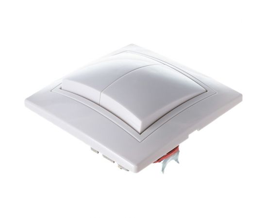 Двухклавишный выключатель TDM 10А белый Таймыр SQ1814-0002 – изображение 2