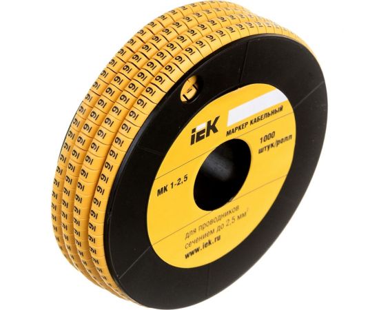 Маркировочное кольцо IEK 1-2.5мм, 9, МК, 1000шт/ролл UMK10-9 – изображение 2