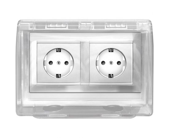Защитная накладка для двухместной розетки duwi 26311 1 – изображение 2