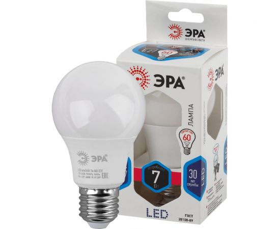 Светодиодная лампа ЭРА LED smd A60-7w-840-E27 Б0029820 – изображение 3