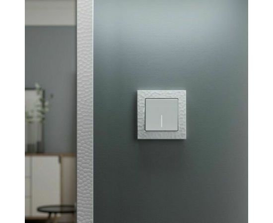 Одноклавишный выключатель WERKEL W1110161 с подсветкой белый матовый a059270 – изображение 3