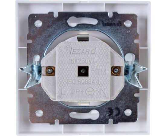 Розетка LEZARD 703-0202-122 RAIN с/ з керамика белый – изображение 3