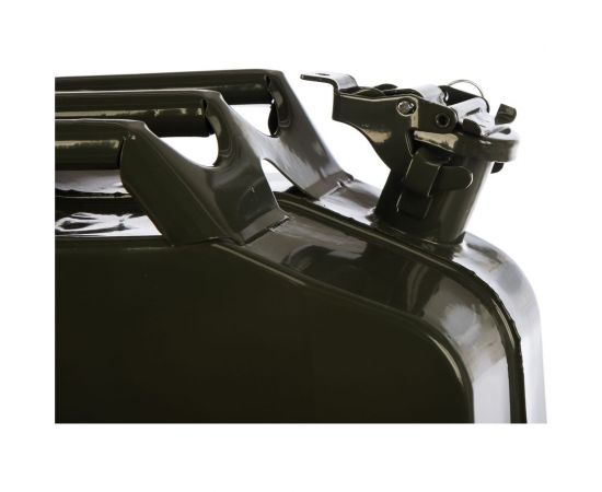 Канистра стальная вертикальная 20 литров, крышка с фиксатором TopAuto КМ20 – изображение 3