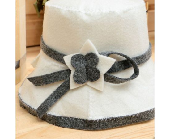 Женская шапка для бани с аппликацией Добропаровъ эконом 2603694 – изображение 3