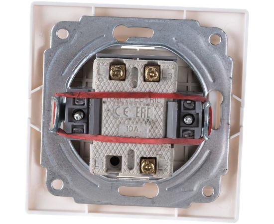 Двухклавишный выключатель TDM 10А белый Таймыр SQ1814-0002 – изображение 3