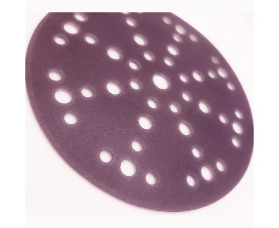 Шлифовальный круг на липучке SAPHIR 48+1 отв., 150 мм, P320, 5 шт ABRAFORM AS5-150-49-P320 – изображение 3