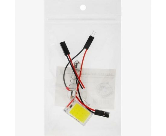 Светодиодная автолампа СИМАЛЕНД, 12 В, 16 SMD, два переходника, свет белый 5464517 – изображение 4