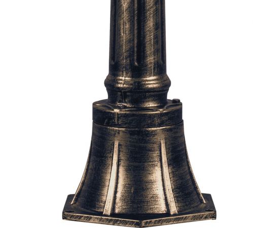 Садово-парковый светильник FERON PL3706 столб круглый 60W 230V E27, черное золото 11374 – изображение 4