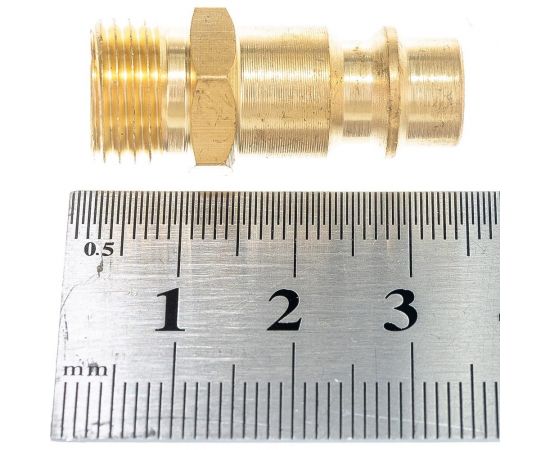 Штуцер быстросъемный папа-наружная резьба 1/4" AIST 90991213-M 00-00025330 – изображение 4