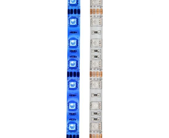 Светодиодная лента Lamper LED силикон 5м, 12В, 10 мм, IP65, SMD 5050, 60 LED/m, свет синий 141-493 – изображение 6