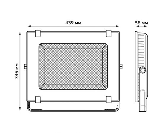 Прожектор Gauss LED Qplus 200W 24000lm IP65 6500К черный 613100200 – изображение 10