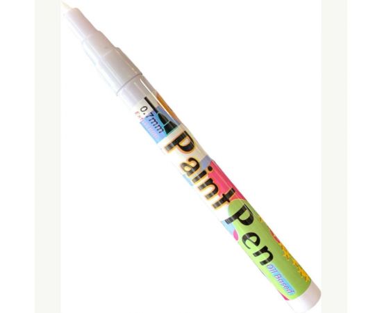 Маркер-краска Flysea по металлу с тонким наконечником Paint Marker FS-177, 0.7 мм, белый FS-177-white 