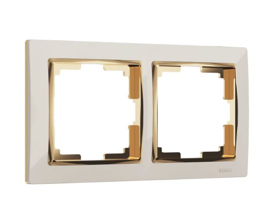 Рамка на 2 поста WERKEL W0021932 Snabb слоновая кость/золото a051651 