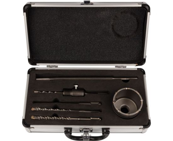 Набор для установки подрозетников KRANZ SDS PLUS, 68 мм, 5 предметов в кейсе KR-91-0431 