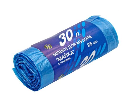 Мешки для мусора майка (25 шт; 30 л; 8 мкм) РемоКолор 61-1-033 