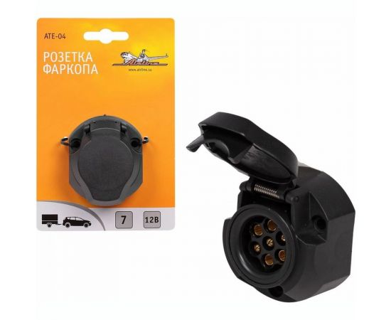 Розетка фаркопа Airline 7 контактов, пластик ATE-04 