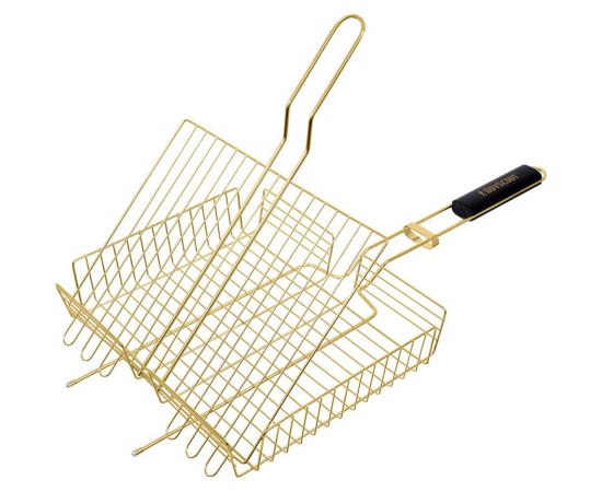 Универсальная решетка-гриль BOYSCOUT gold, 62(+5) х30х25х5.5 см 61901 