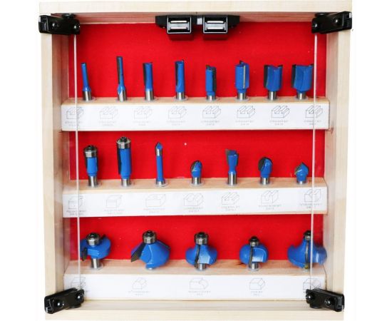 Набор фрез A по дереву (20 шт; хвостовик 8 мм) ДИОЛД 90101022 