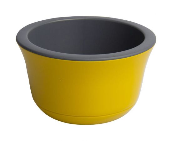 Пластиковый горшок liveingreen ОМЕГА медовый, c белой вкладкой, диам. 26 см, высота 16 см, 5.3 л ОМ26-34 