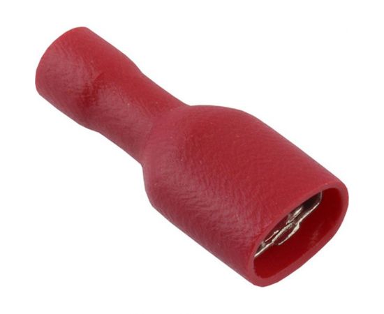 Плоский разъем TDM РППИ-М 1,25-250 красный, мама, полностью изолированный, 50 штук SQ0546-0003 