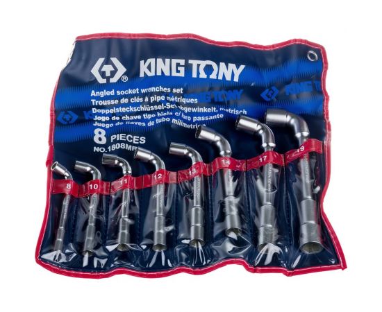 Набор торцевых L-образных ключей KING TONY 8-19 мм 1808MR – изображение 2