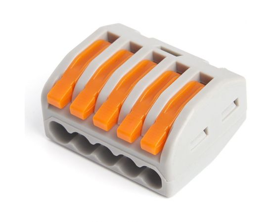 Строительно-монтажная 5-проводная клемма STEKKER LD222-615, 39868 – изображение 2