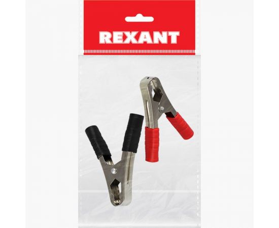 Зажим крокодил REXANT длина 105 мм, ток 100A, 2 шт 16-0019-1-9 – изображение 2