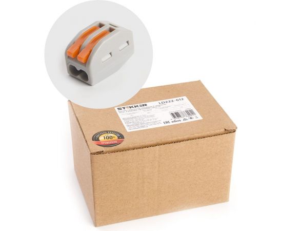 Строительно-монтажная 2-проводная клемма STEKKER LD222-612, 39866 – изображение 2