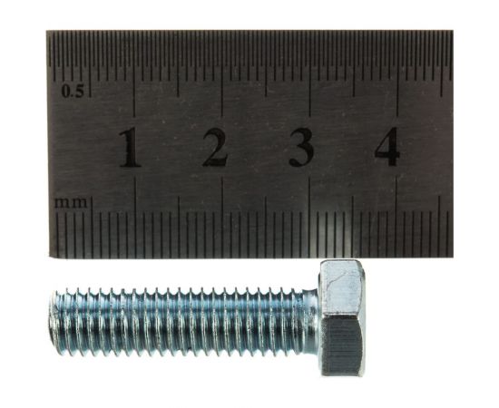 Оцинкованные болты Стройбат DIN 933 М8х30 30 шт. 2630031/005411 – изображение 3