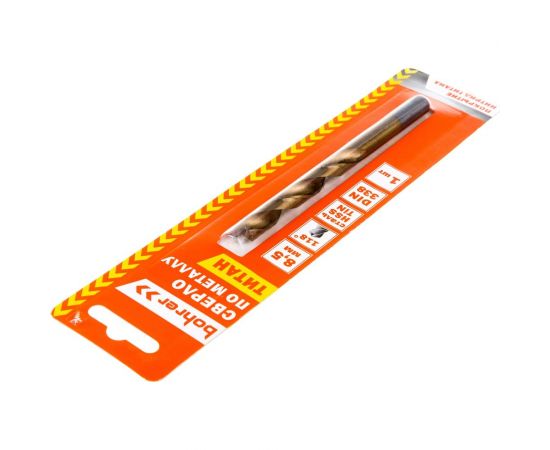 Сверло по металлу (1 шт; 8.5х75х117 мм; HSS-TiN; DIN 338 RN) BOHRER 31570851 – изображение 3