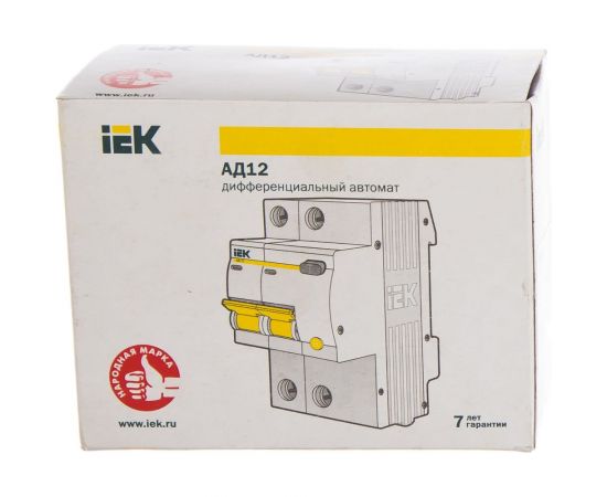 Дифавтомат АД-12 2п, 16А, C, 10мА IEK MAD10-2-016-C-010 – изображение 4
