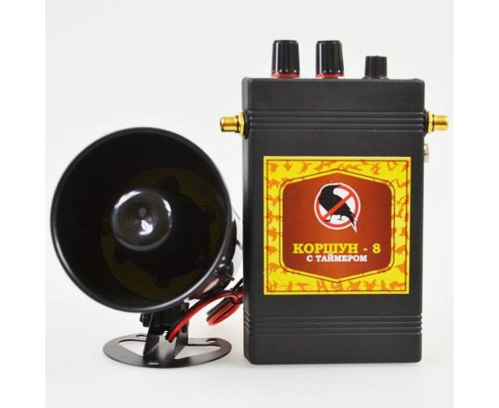 Биоакустический отпугиватель птиц Коршун Korshun-8 от мелких и врановых птиц с 1 динамиком 8 – изображение 4