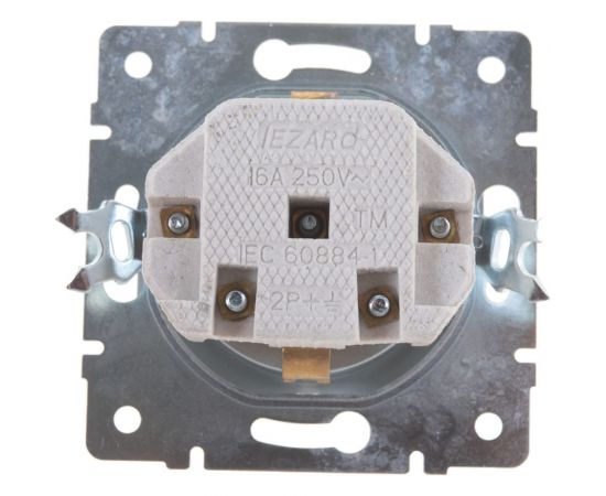 Розетка с защитой от детей Lezard, KARINA, керамика, матовое серебро, 707-4388-124 – изображение 4