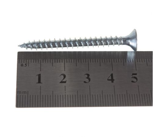 Универсальные саморезы Стройбат 5,0x 50 белый цинк 150 шт 110671 – изображение 4