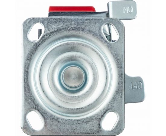 Колесо поворотное с тормозом (100 мм; игольчатый подшипник; грузоподъемность 200 кг; чугун; полиуретан) СТЕЛЛА-ТЕХНИК N29100CPUB1 – изображение 5