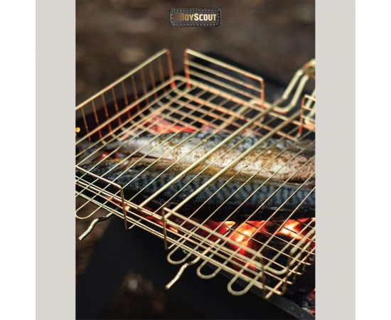 Универсальная решетка-гриль BOYSCOUT gold, 62(+5) х30х25х5.5 см 61901 – изображение 8