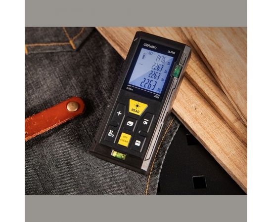 Лазерный дальномер DELI DL4168 0.05-40м, точность ± 3мм, дисплей 1.7 дюймов 102961 – изображение 9