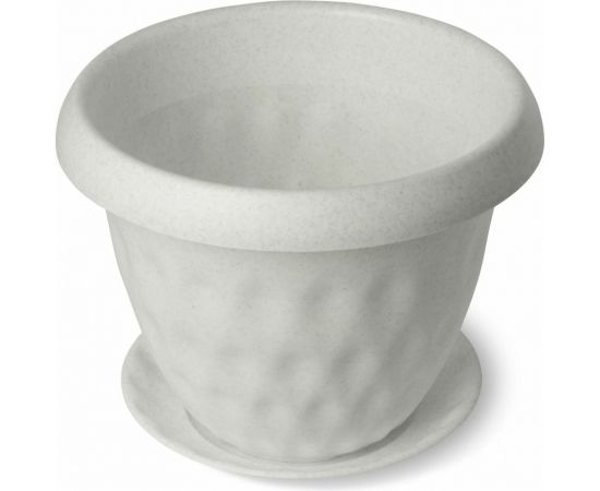 Горшок для растений с поддоном Martika Розетта 1.7 л, диам. 170 мм, мрамор С126МРА 