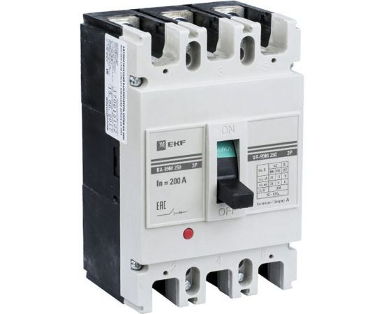 Автоматический трехполюсный выключатель EKF ВА-99М/250 125А РЭ1250А mccb99-250-125m 169992356 