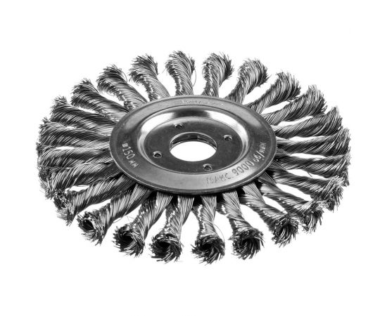 Щетка дисковая (150х22 мм; плетеные пучки стальной проволоки 0.5 мм) ЗУБР 35190-150_z02 