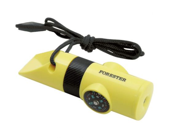 Свисток-фонарик Forester MOBILE с компасом, линзой, термометром, зеркалом и отсеком для хранения OEC-9 
