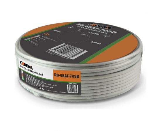 Коаксиальный кабель CADENA RG-6SAT-703B белый MP RG-6SAT-703BMP – изображение 2