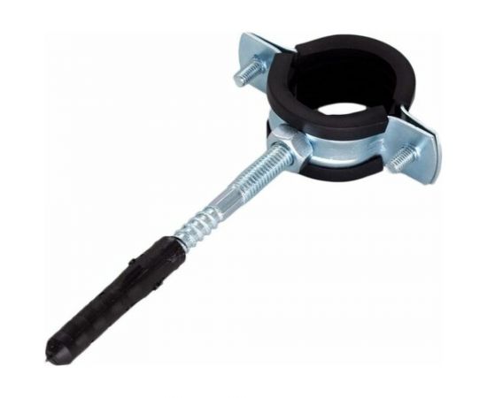 Металлорезиновый хомут с дюбелем и шурупом СТМ 3 87-92 мм CHSR0003 – изображение 2