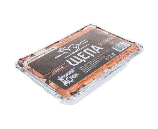 Щепа для копчения птицы Домашний Сундук со специями, в лотке, из яблони и бука с мятой, 1.27л, ДС-256 – изображение 2