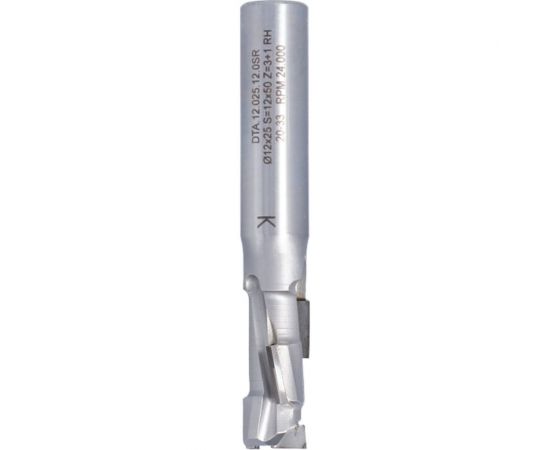 Фреза алмазная (12х25х77 мм; Z1+1; S=12х50 мм; RH; 3PCD+1HM; H=2.5 мм) ITA TOOLS DTA.12.025.12.0SR 06-0113 – изображение 2
