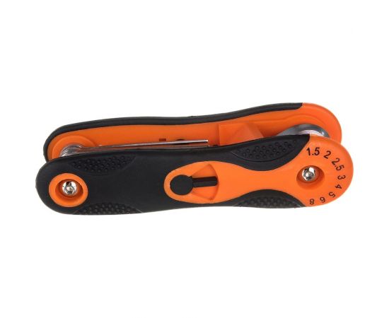 Складной набор шестигранных ключей МастерАлмаз L - 8 шт, 1,5 — 8 мм 10501042 – изображение 2