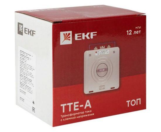 Трансформатор тока EKF ТТЕ-A-250/5А с клеммой напряжения класс точности 0,5 PROxima tte-S-250 – изображение 2