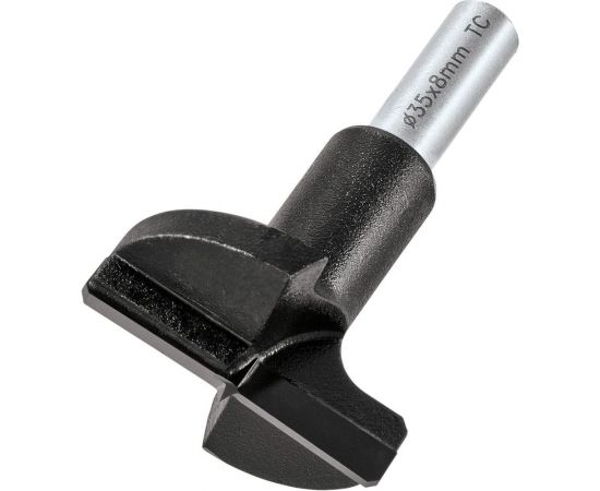 Фреза пазовая для петель (35х8х57 мм, 2 лезвия, хвостовик 8 мм) по дереву TREND T420/35X8MMTC – изображение 2