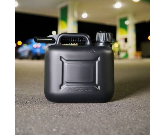 Канистра пластиковая 5 л для бензина и ГСМ черная сертифицирована REXANT 80-0207 – изображение 2